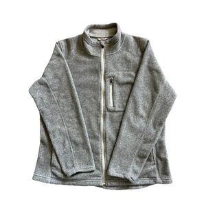 Duluth Trading Co Polartec Fleece Full Zip  Gray Jacket Size XL